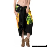 LA LEELA Women Beachwear Bikini Cover up Wrap Dress Swimwear Sarong 15 Plus Size 78"X43" B07P5DXF7L
